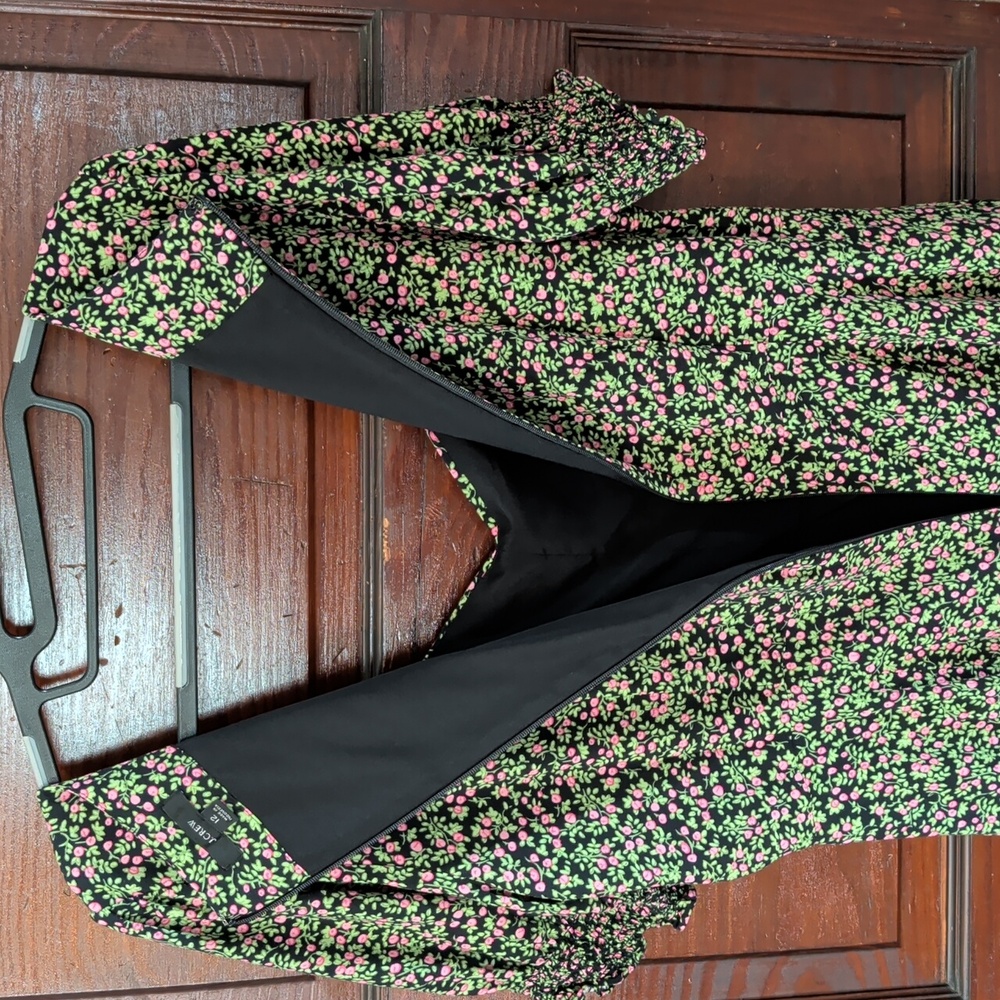 J Crew Sweetheart Neckline Floral Smocked Sleeve Midi Dress 12 - Picture 8 of 14